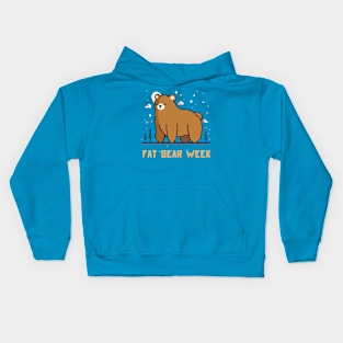 Fat Bear Week Pixel Art Kids Hoodie